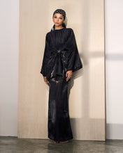 Load image into Gallery viewer, Serunai Kaftan Kurung (Black Shimmer)