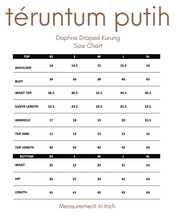 Load image into Gallery viewer, Daphne Draped Kurung (BESPOKE)
