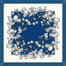 Load image into Gallery viewer, Nilam Silk Scarf (Classic Blue)
