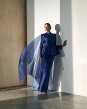 Load image into Gallery viewer, Cemara Peplum (Navy Blue)