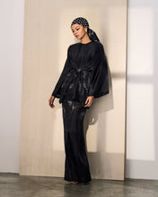 Load image into Gallery viewer, Serunai Kaftan Kurung (Black Shimmer)