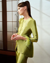 Load image into Gallery viewer, Padma Feathers Kurung (Sour Lime Green)