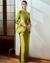 Load image into Gallery viewer, Padma Feathers Kurung (Sour Lime Green)