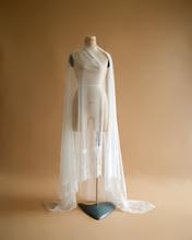 Load image into Gallery viewer, Polkadot Veil with 2 Sides French Lace