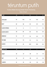 Load image into Gallery viewer, Kurung Kedah Sulam Kerawang (Shantung Silk)