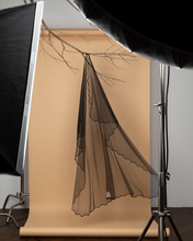 Load image into Gallery viewer, Polkadot Veil Sulam Biku (Black)