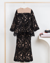 Load image into Gallery viewer, Casia Kurung Kedah (Black) (PREORDER)