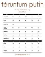 Load image into Gallery viewer, Ruella Printed Kurung (Cloud Dancer with Pastel Green)
