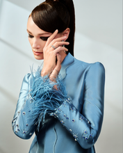 Load image into Gallery viewer, Baiduri Feathers Kebaya (Ash Blue)
