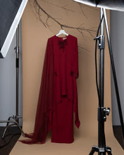 Load image into Gallery viewer, Kamelia Kurung Pahang in Ruby Maroon
